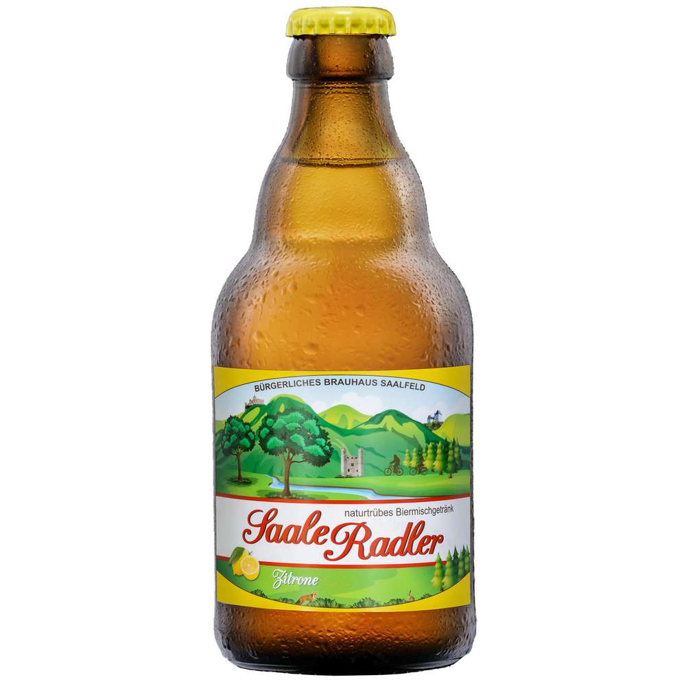 Produktabbildung Saalfelder Biermischgetränk Radler Zitrone, naturtrüb