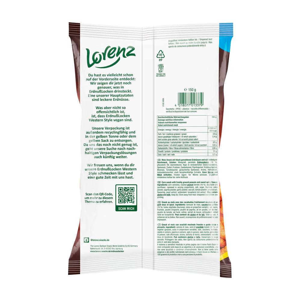 Produktabbildung Lorenz Flips Erdnuß Locken, Western Style