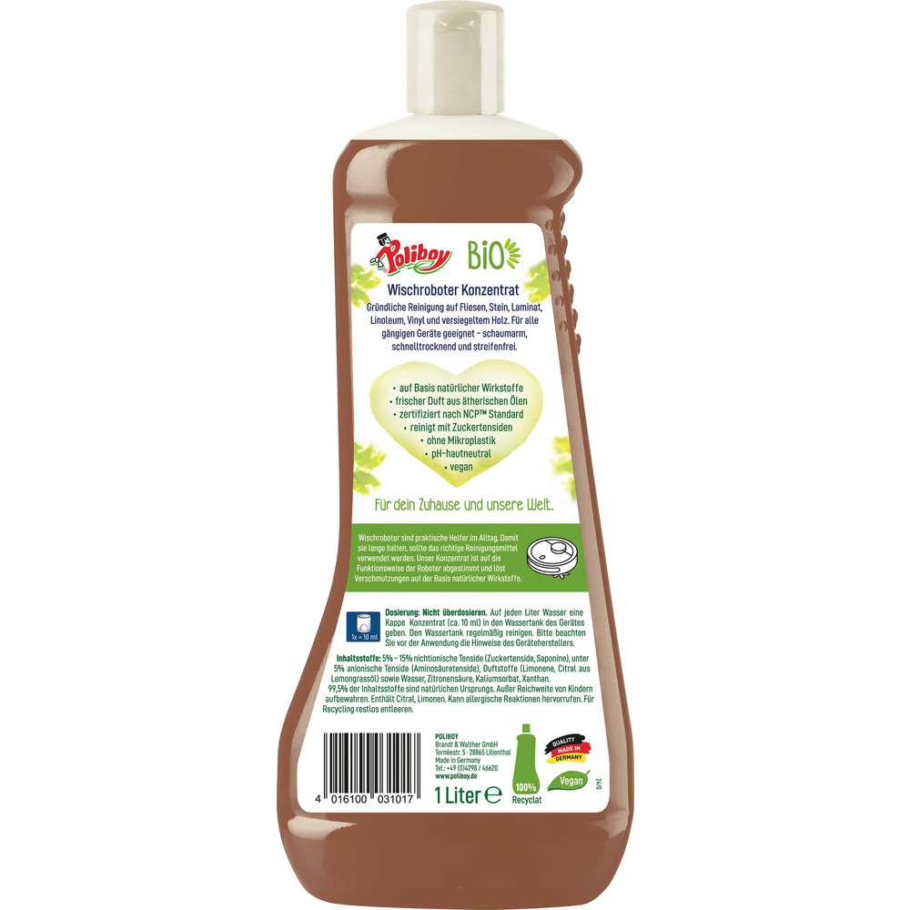 Produktabbildung Poliboy Bio Wischroboter Konzentrat, Grapefruit