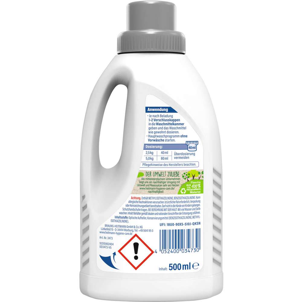 Produktabbildung Heitmann Fleckenentferner Wäsche Weiß, flüssig