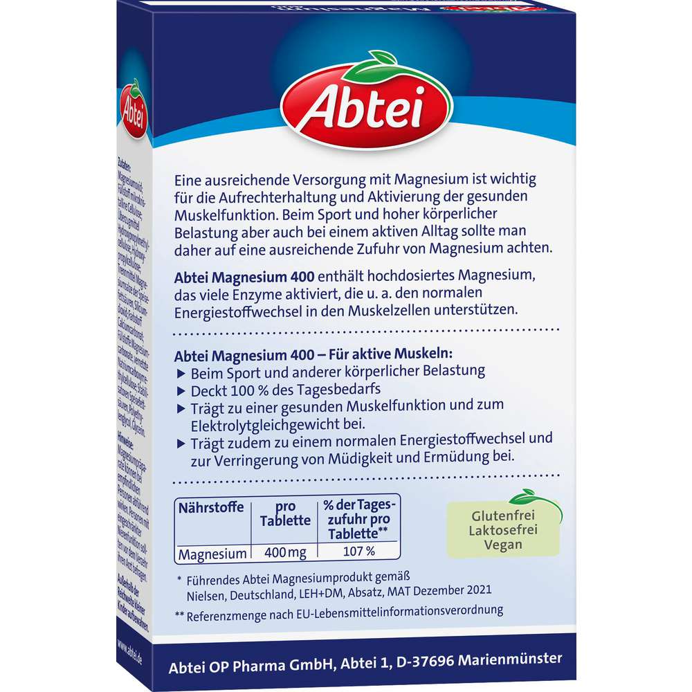 Produktabbildung Abtei Magnesium 400