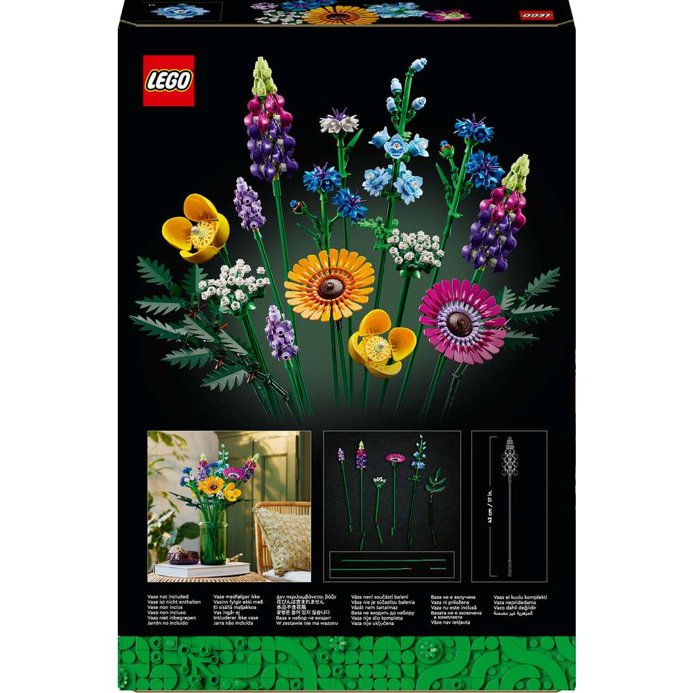 Produktabbildung Lego LEGO Botanicals Wildblumenstrauß - Kunstblumen Set für Erwachsene 10313