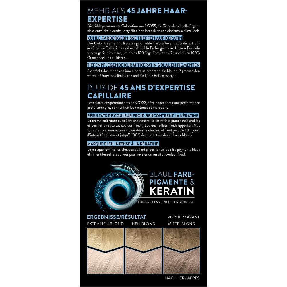 Produktabbildung Syoss Permanente Kühle Coloration Kühles Hellblond 10_53 