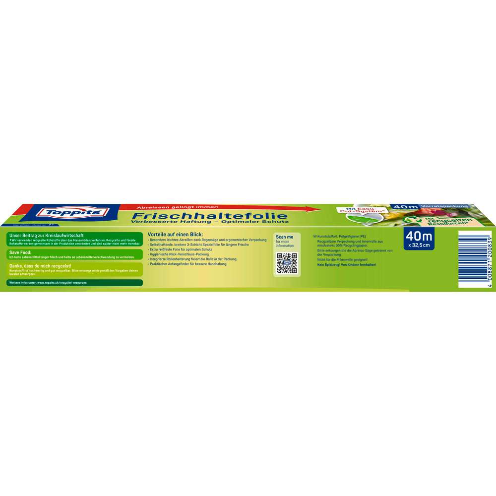 Produktabbildung Toppits Aroma-Frischhaltefolie