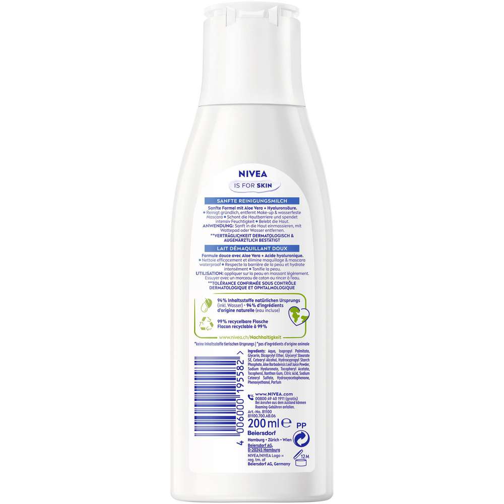 Produktabbildung Nivea Sanfte Reinigungsmilch