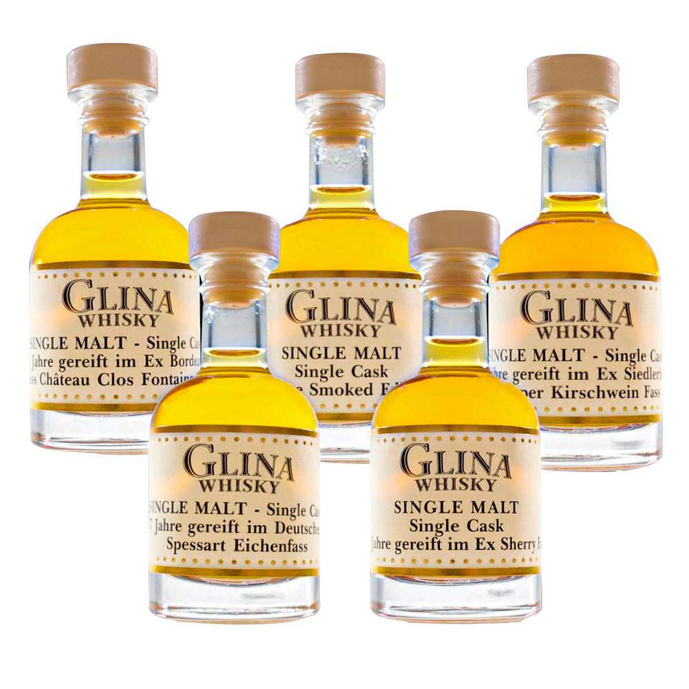 Produktabbildung Glina Destillerie Whisky Sample-Set Nr.1 43%