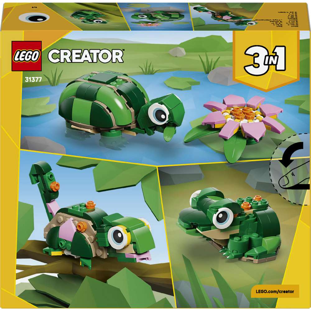 Produktabbildung Lego LEGO Creator 3-in-1-Set Schildkröte mit Seerose 31377