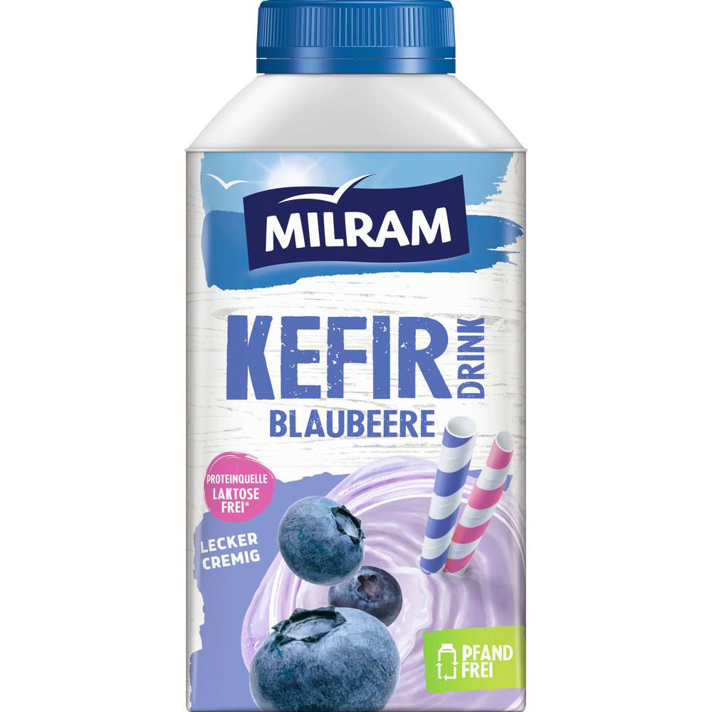 Produktabbildung Milram Kefir Drink, Blaubeere