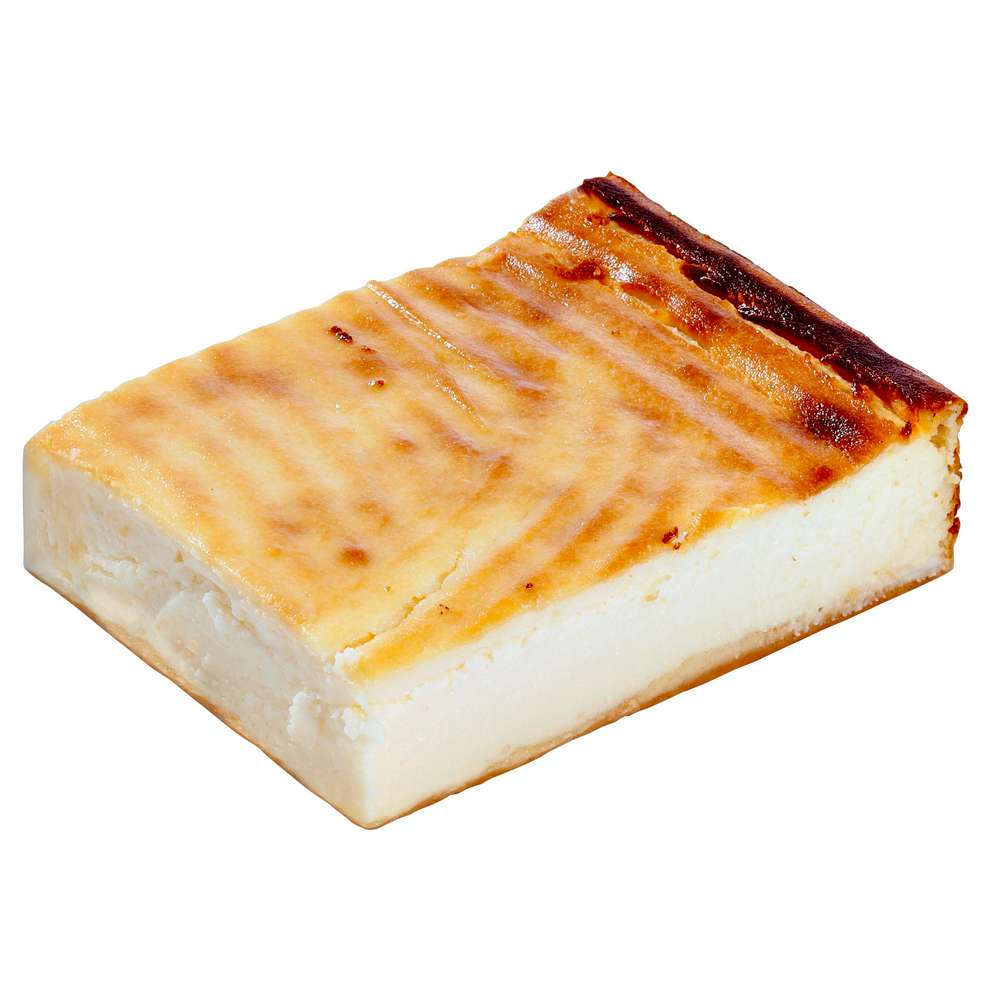 Produktabbildung GLOBUS Meisterbäckerei Käsekuchenschnitte hoch 440g mit Motiv-Dekor