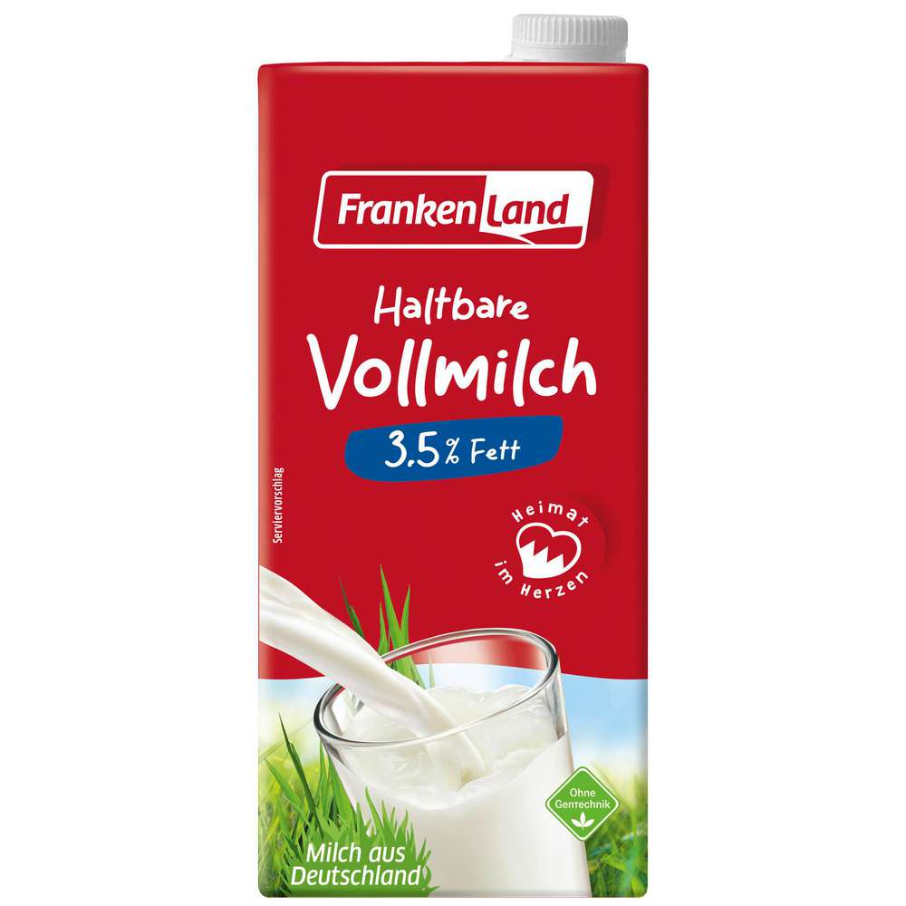 Produktabbildung Frankenland H-Milch 3,5% Fett