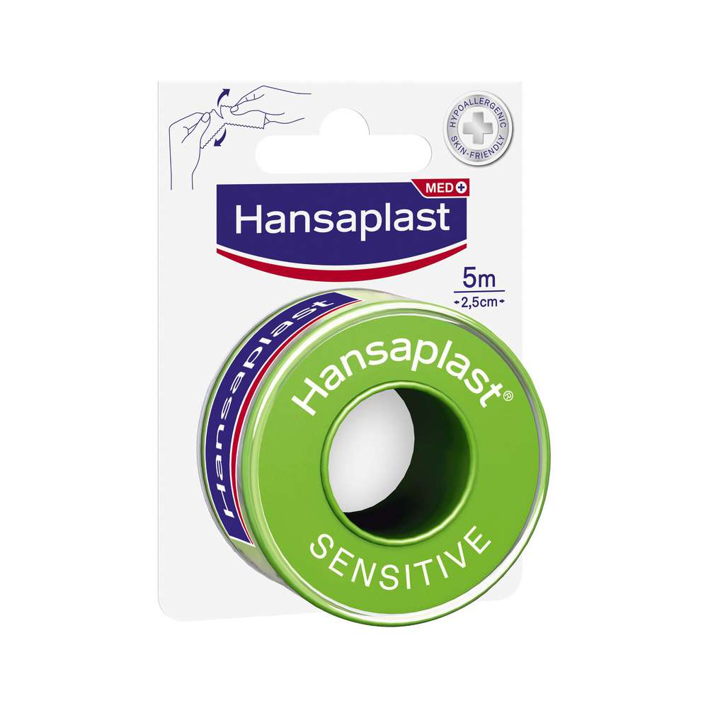 Produktabbildung Hansaplast Fixierpflaster, Sensitive, 5 m x 2,5 cm