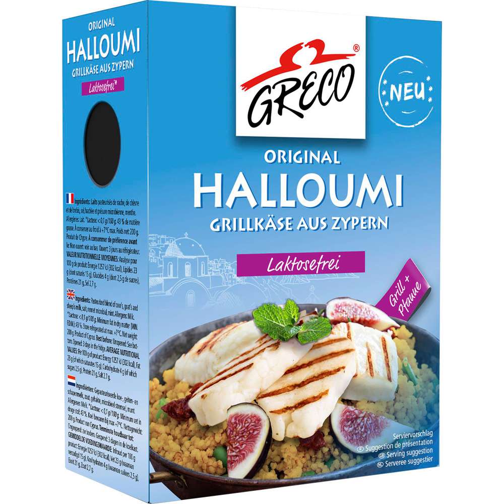 Produktabbildung Greco Halloumi Laktosefrei