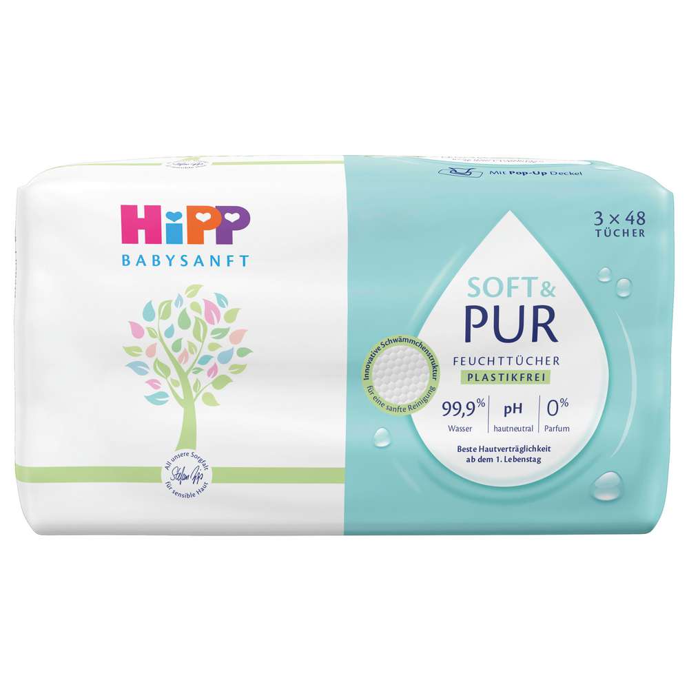 Produktabbildung Hipp Babysanft Soft & Pur Feuchttücher
