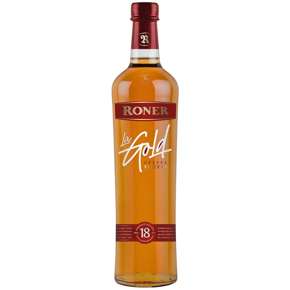 Produktabbildung Roner Grappa La Gold, 40 %
