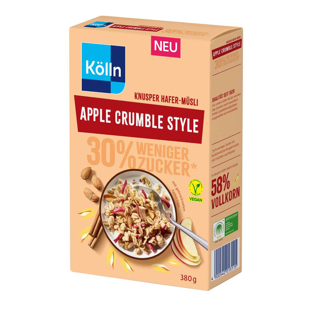 Produktabbildung Kölln Hafer Müsli Apple Crumble Style