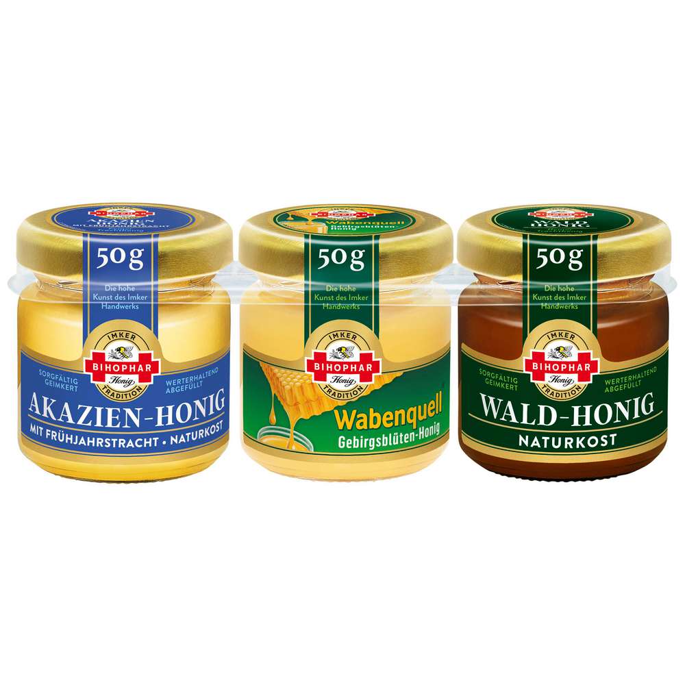 Produktabbildung Bihophar Frühstücks-Trio Honig