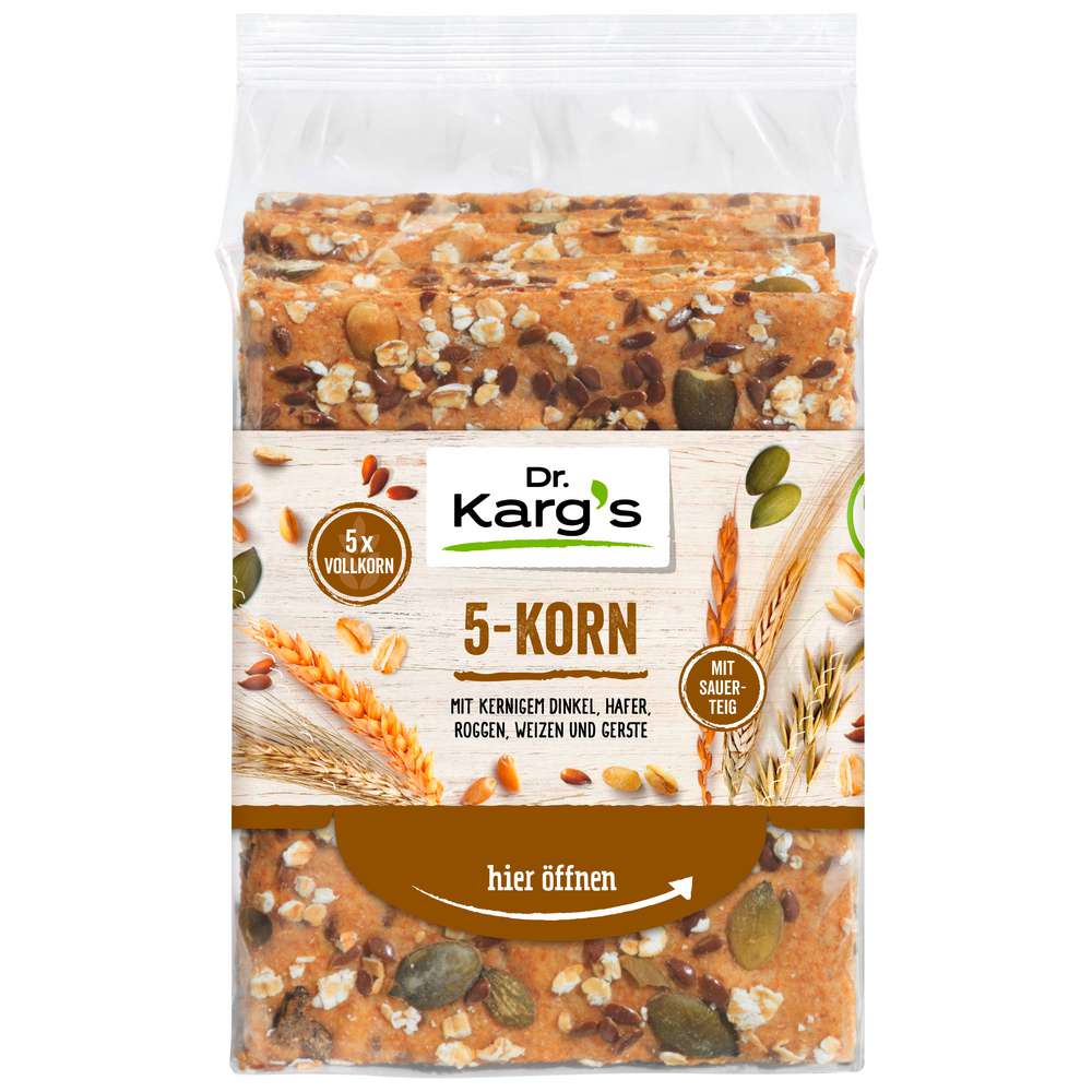 Produktabbildung Dr. Karg's Knäckebrot, 5-Korn