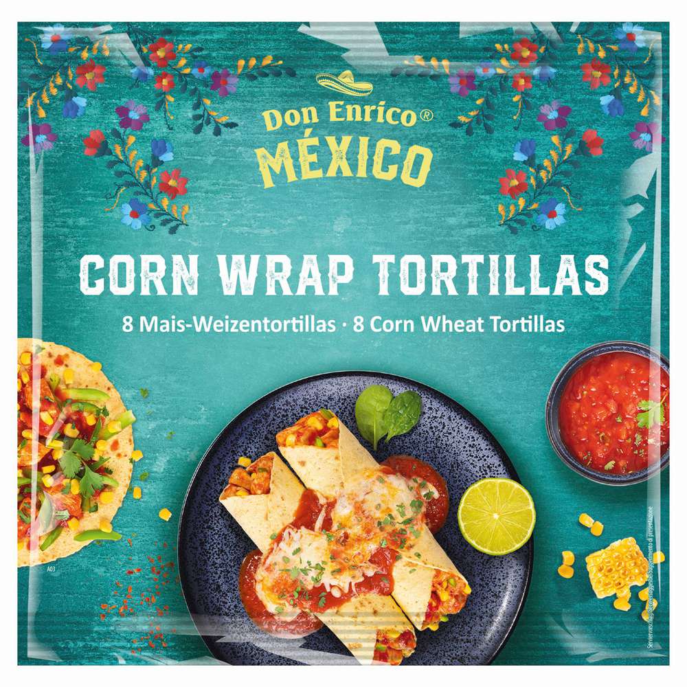 Produktabbildung DON ENRICO Tortillas Corn Wrap