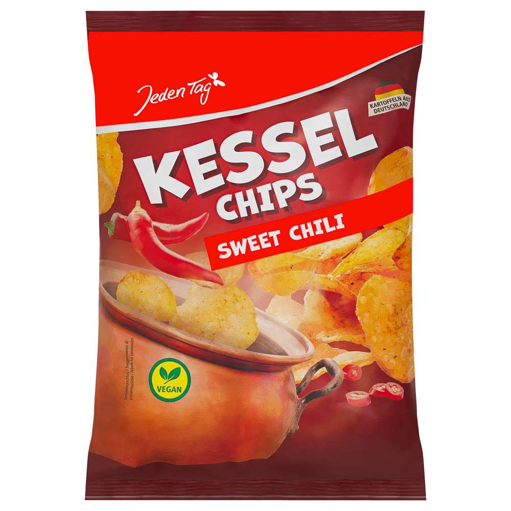 Produktabbildung Jeden Tag Kessel Chips, Sweet-Chili