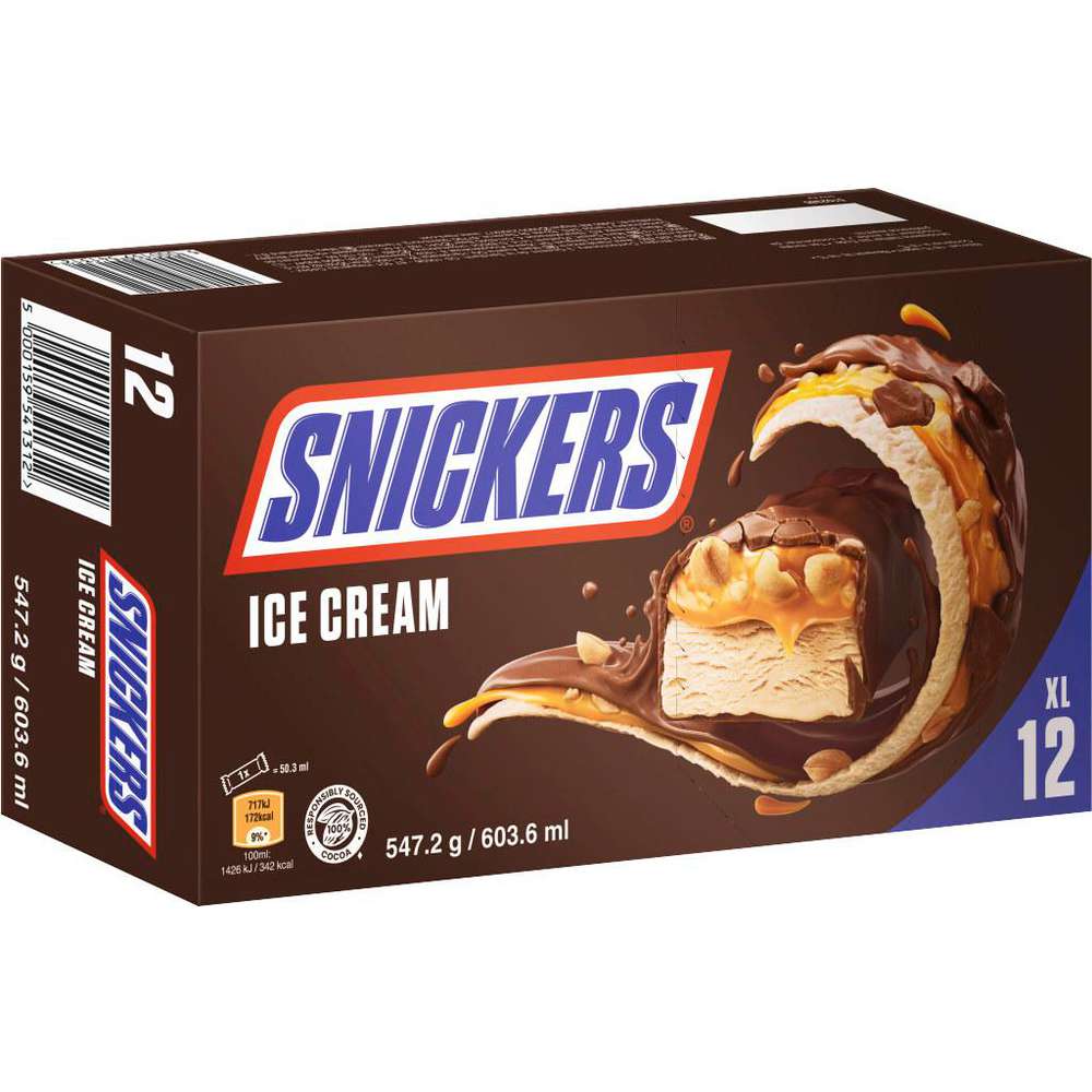 Produktabbildung Snickers Eis-Riegel, Erdnuss-Karamell