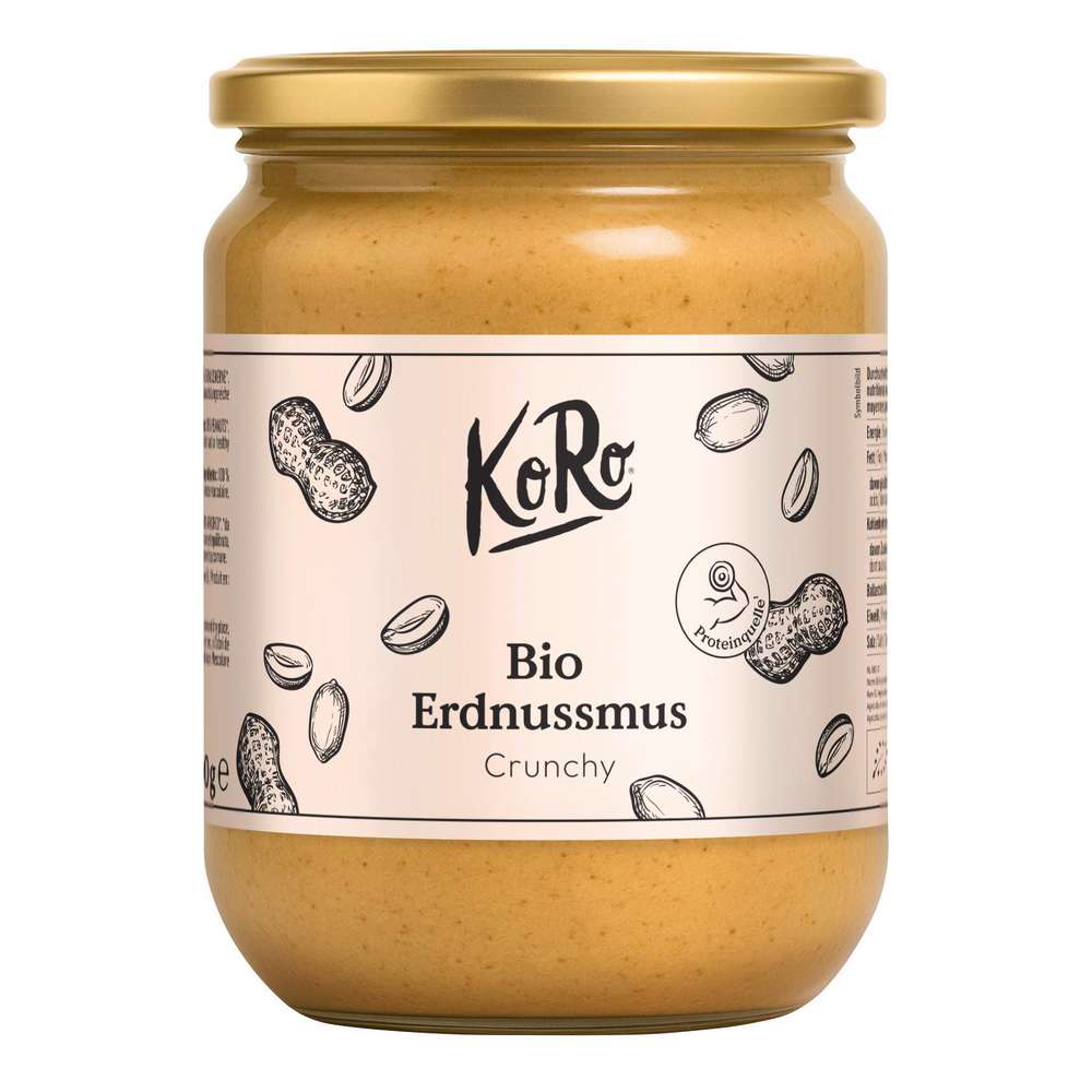 Produktabbildung KoRo Bio Crunchy Erdnussmus