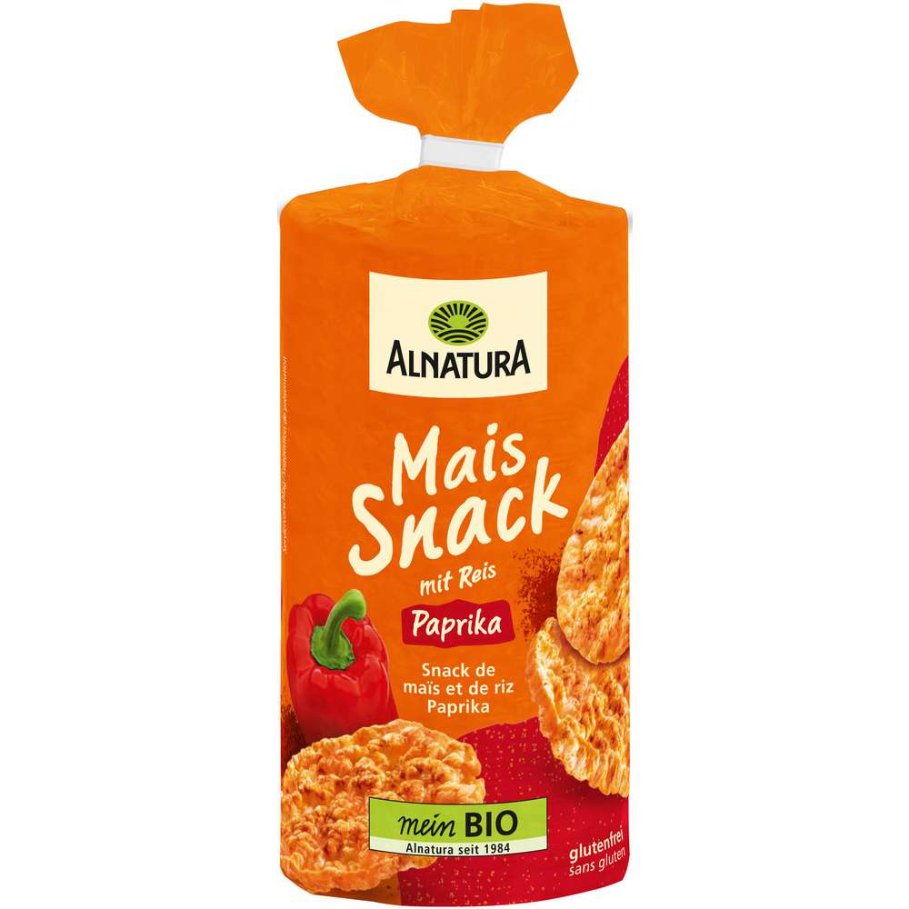 Produktabbildung Alnatura Bio Mais Snack Paprika