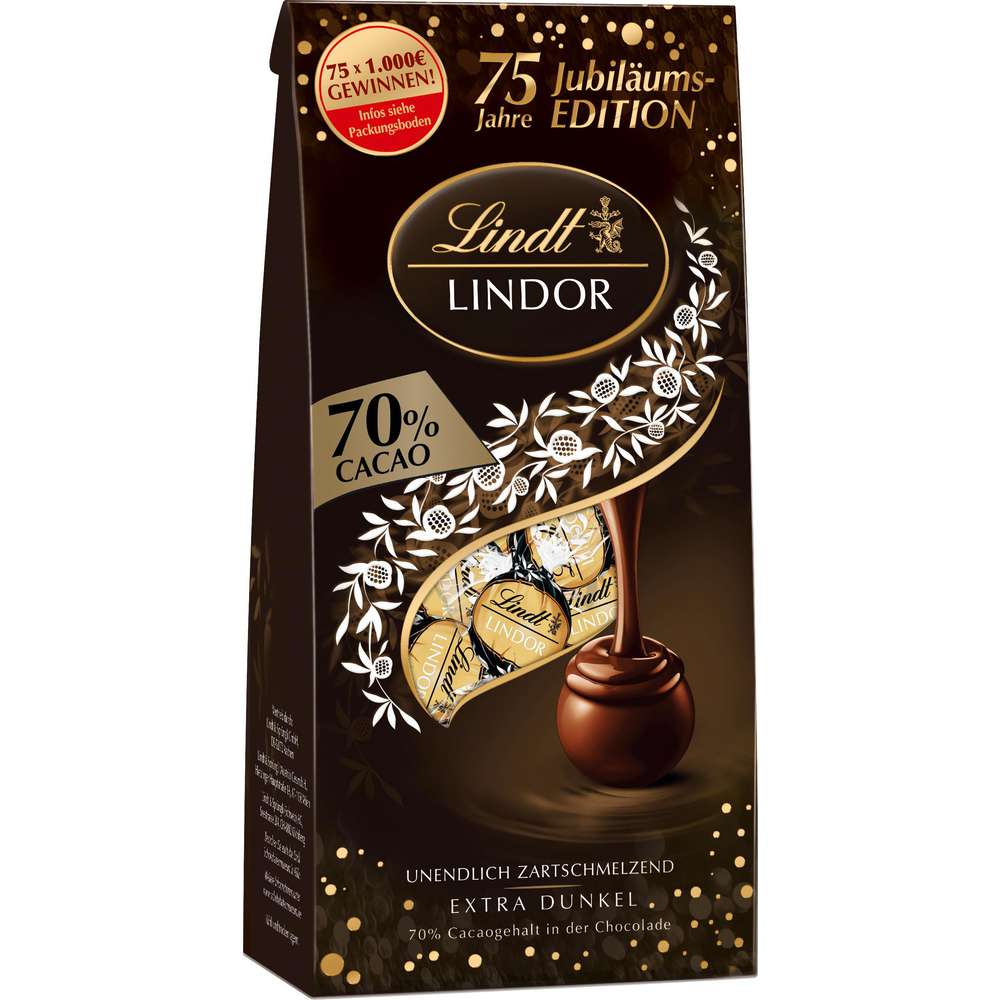 Produktabbildung Lindt Lindor Schokokugeln, 70% Cacao