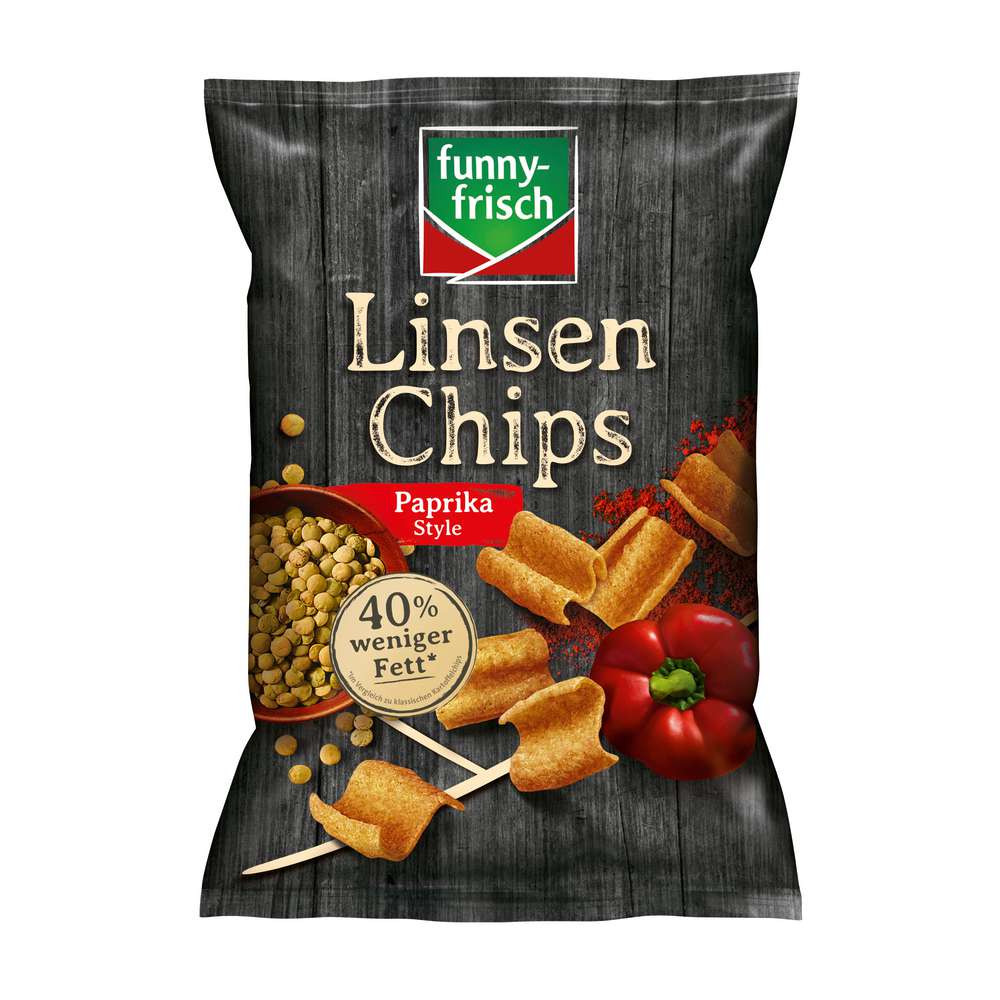 Produktabbildung funny-frisch Linsen Chips, Paprika