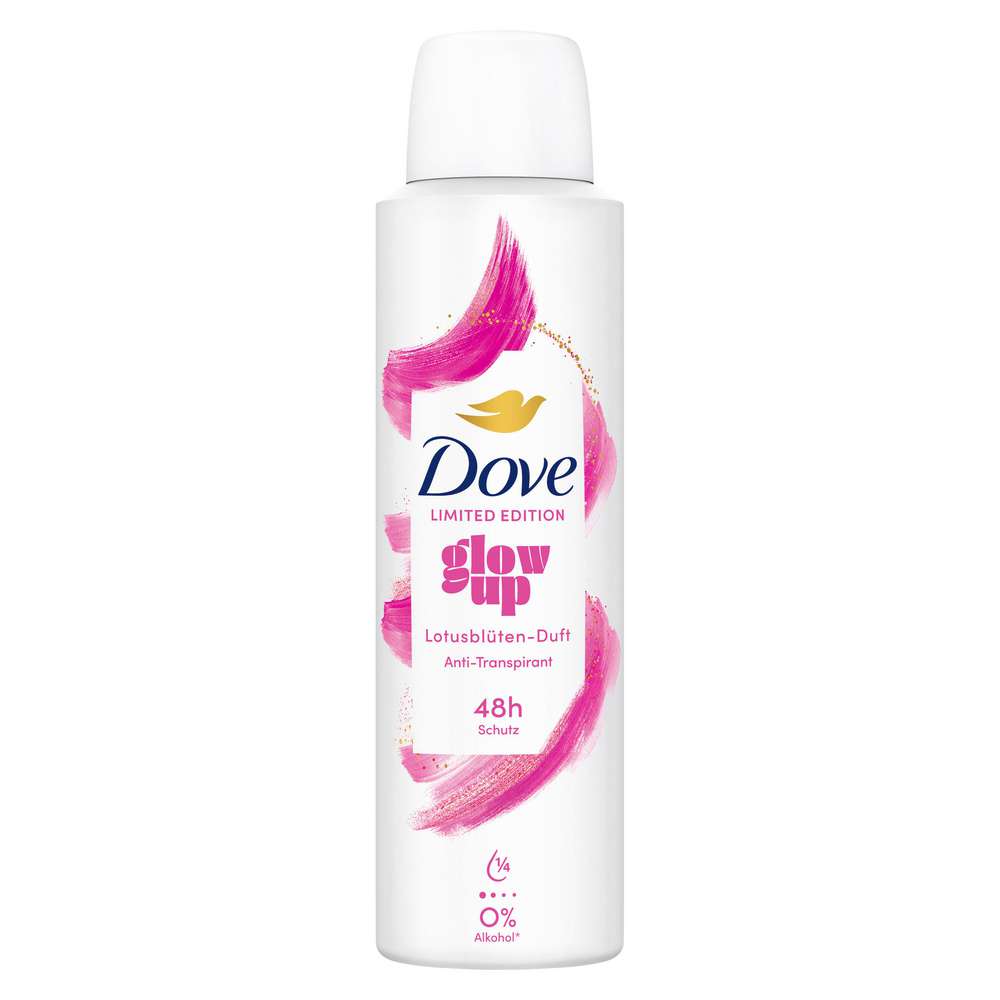 Produktabbildung Dove Deo glow up, Lotusblüten-Duft