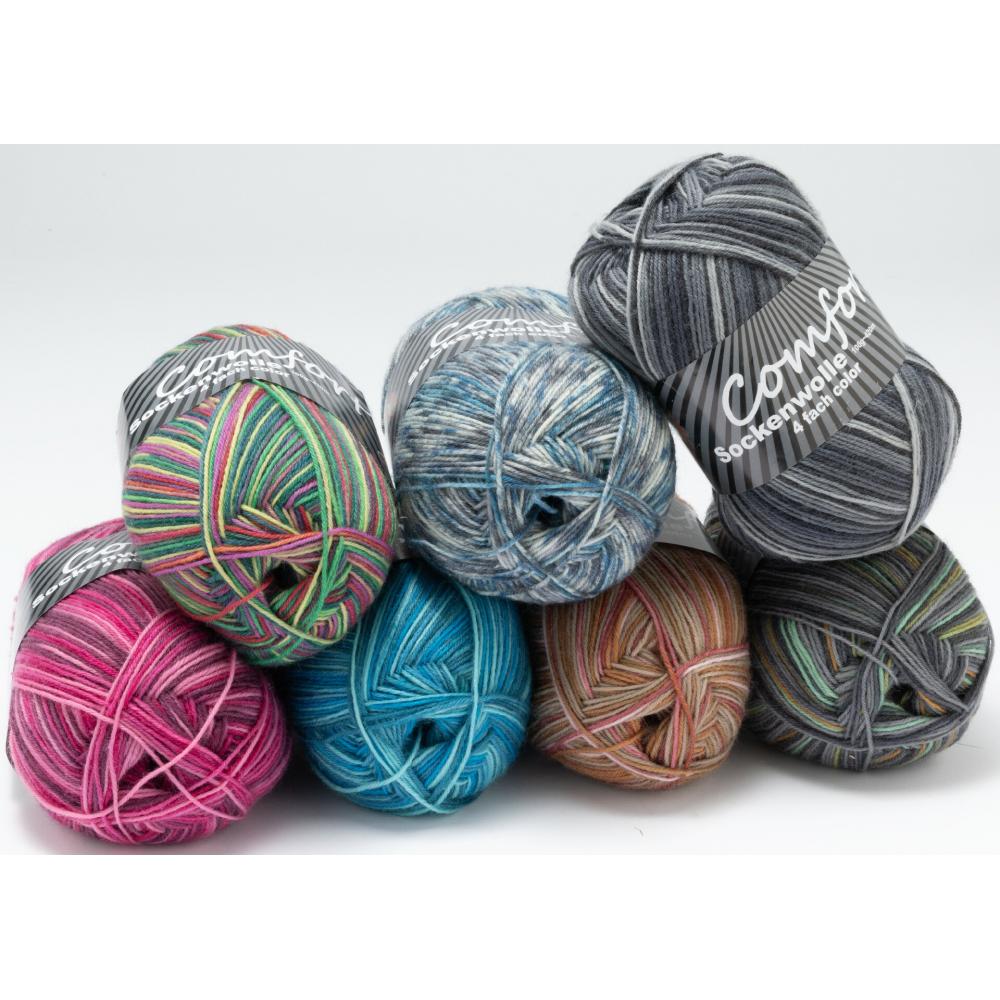 Produktabbildung keine Marke Strumpfgarn Comfort Color 4fach, je 100 g-Knäuel