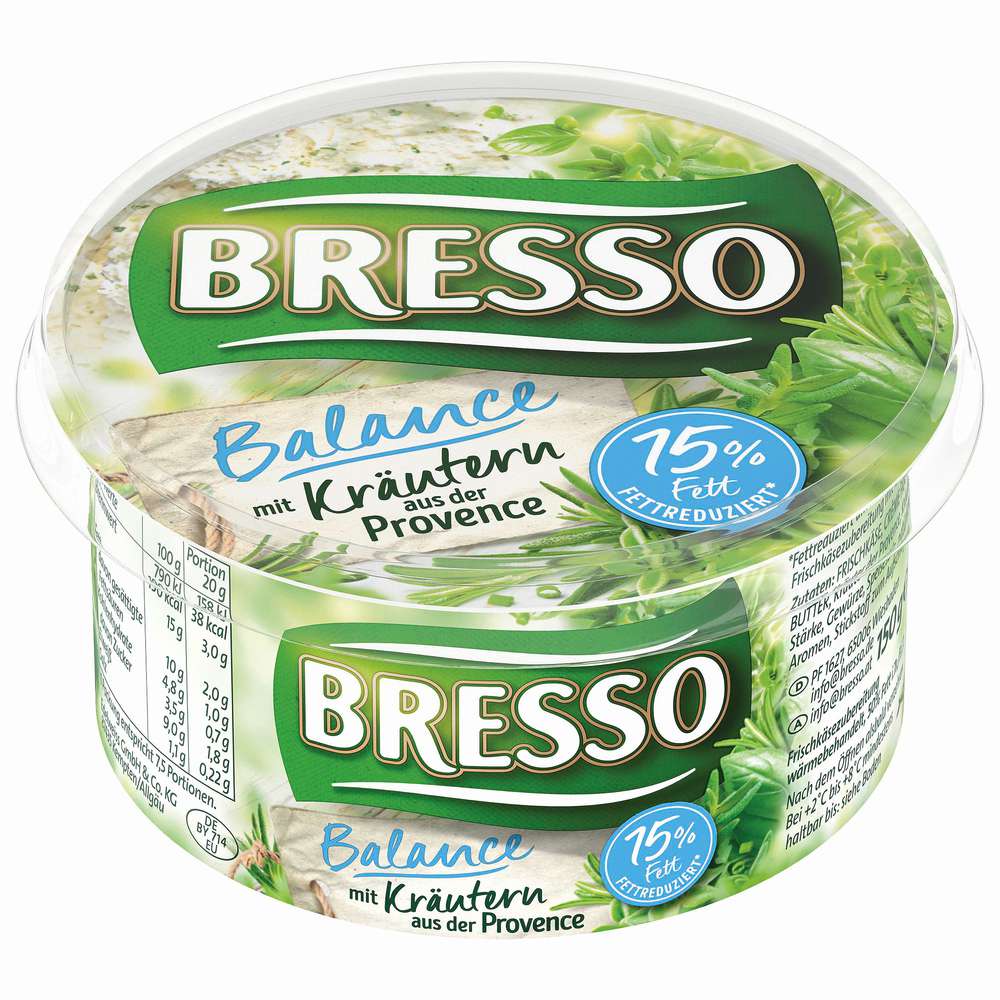Produktabbildung Bresso Frischkäse, Leicht