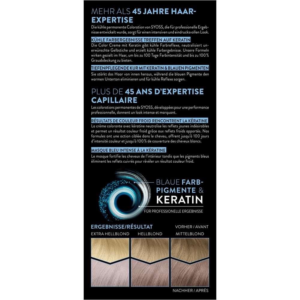 Produktabbildung Syoss Permanente kühle Coloration 10_55 Platinum Blond