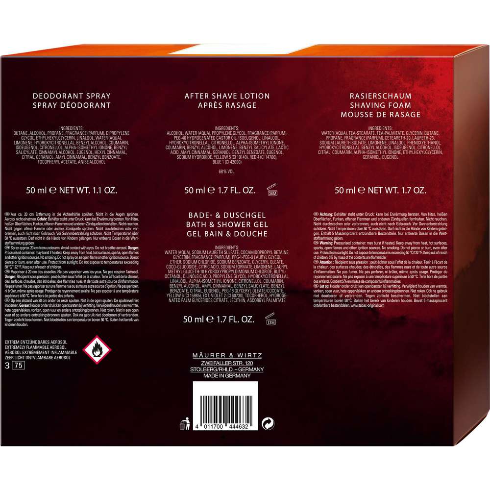 Produktabbildung Tabac Herren Quattro Geschenkset, Original
