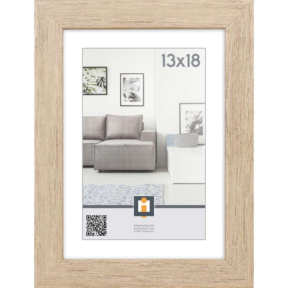 Produktabbildung Livorno Holzrahmen Vintage, Eiche, 13 x 18
