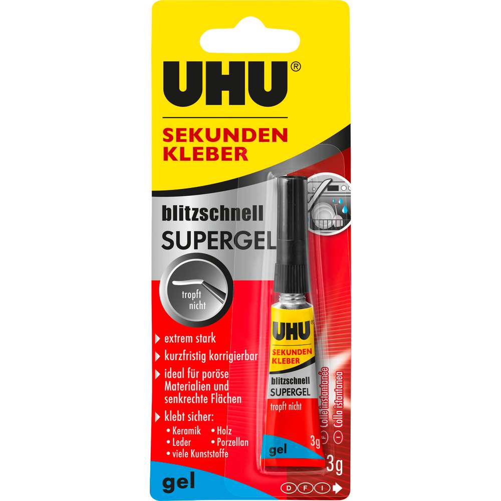 Produktabbildung UHU Sekundenkleber blitzschnell, SUPERGEL