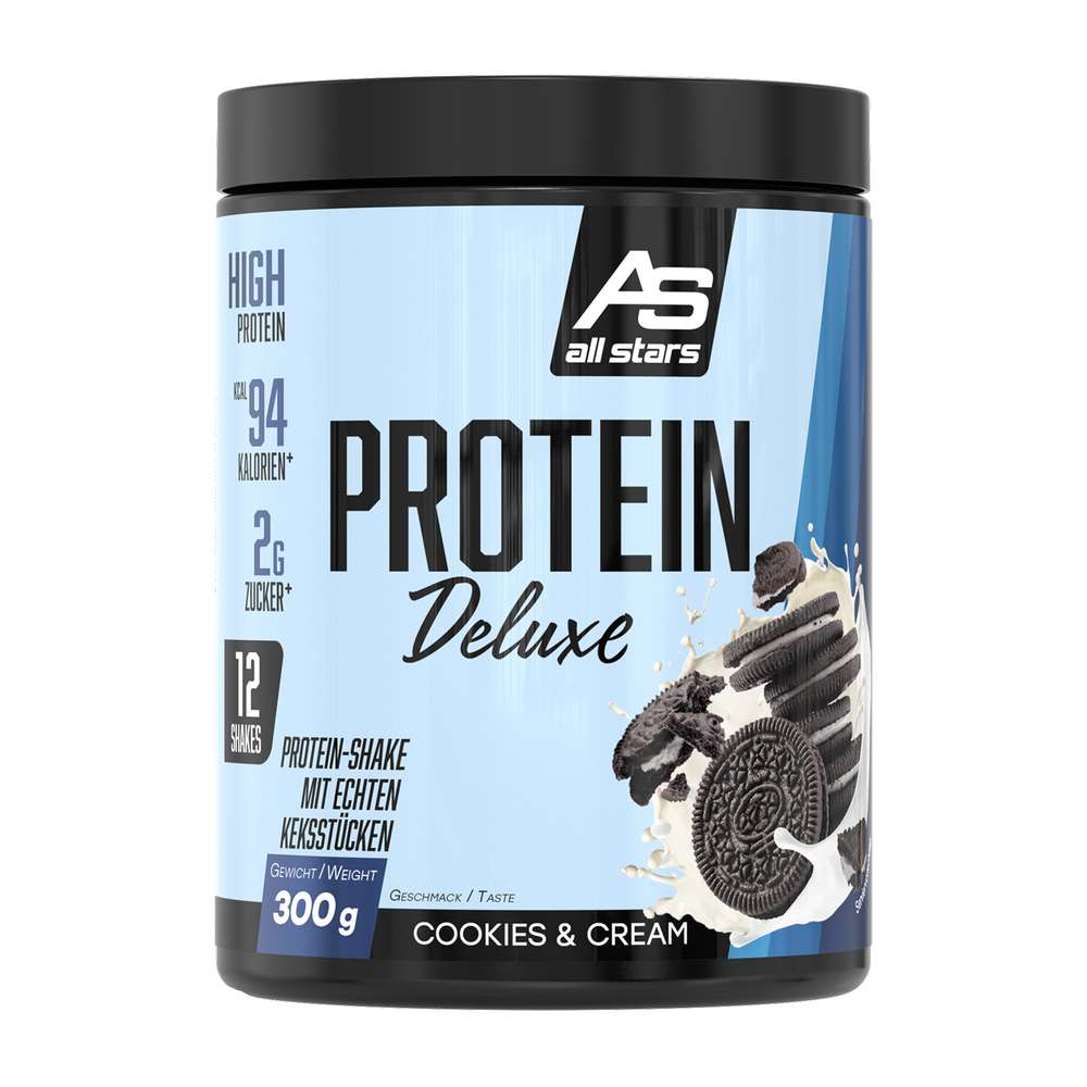 Produktabbildung all stars Protein-Pulver Deluxe, Cookies & Cream