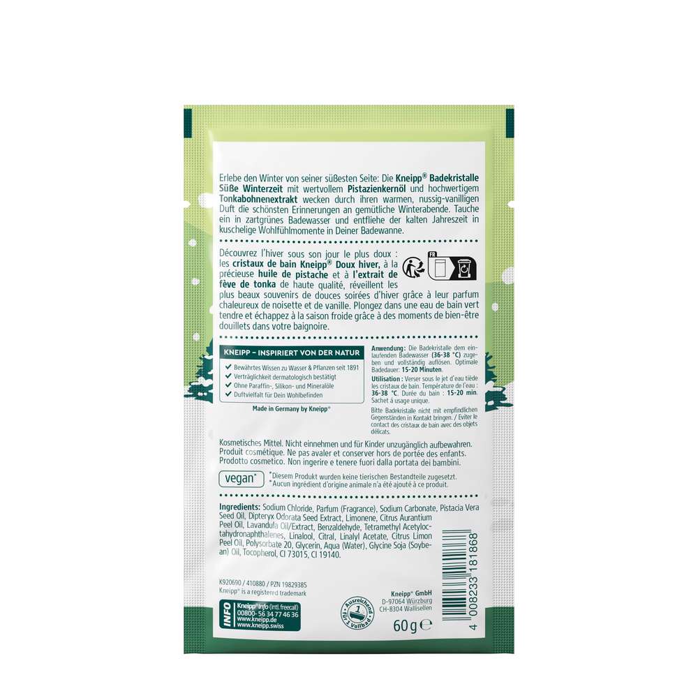 Produktabbildung Kneipp Badekristalle SüßeWinterzeit, Pistazie