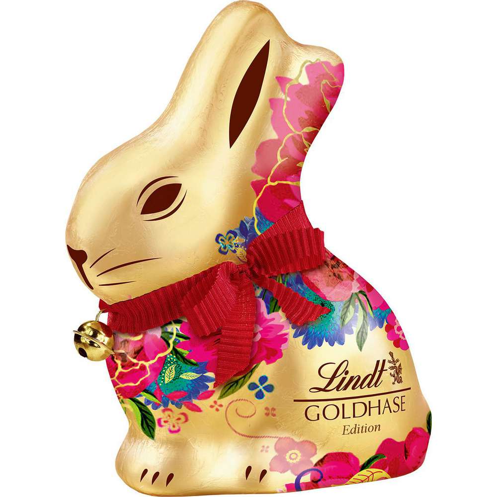 Produktabbildung Lindt Schoko-Hase, Blumen Edition