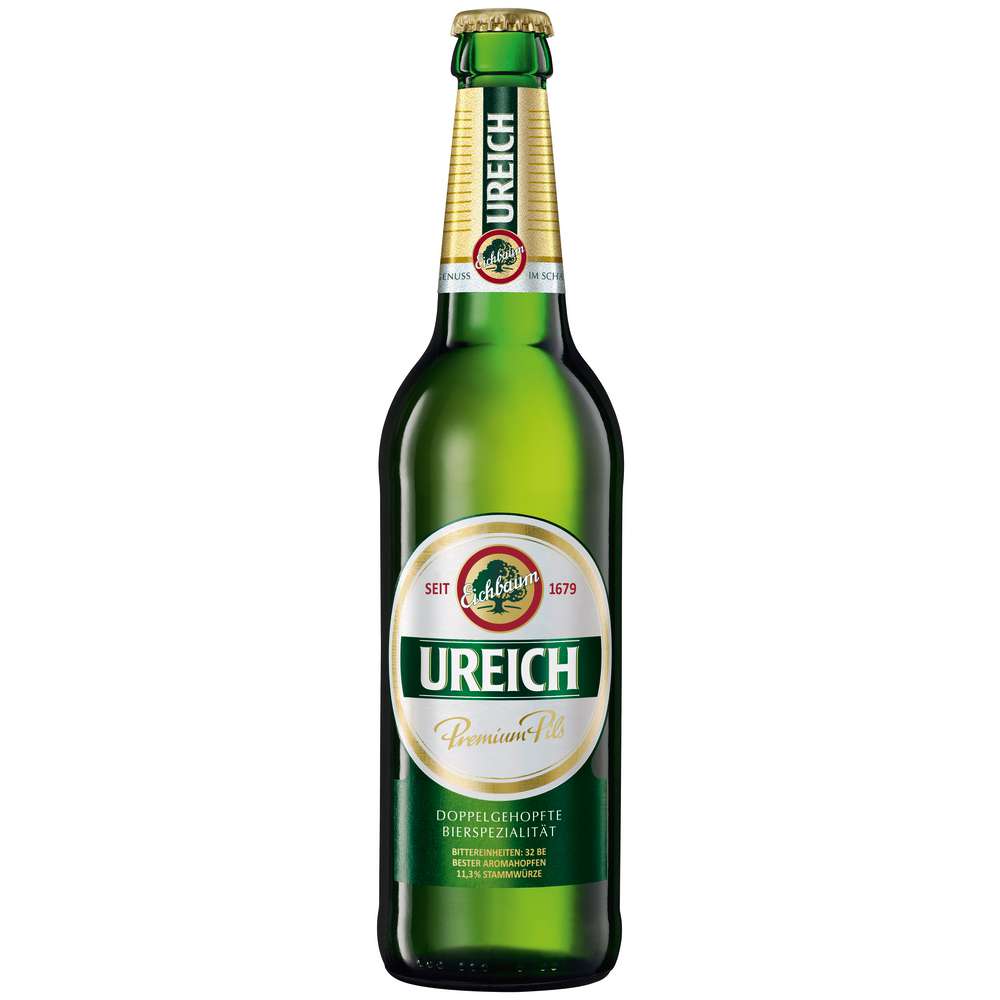 Produktabbildung Eichbaum Ureich Premium Pilsener Bier 4,8%