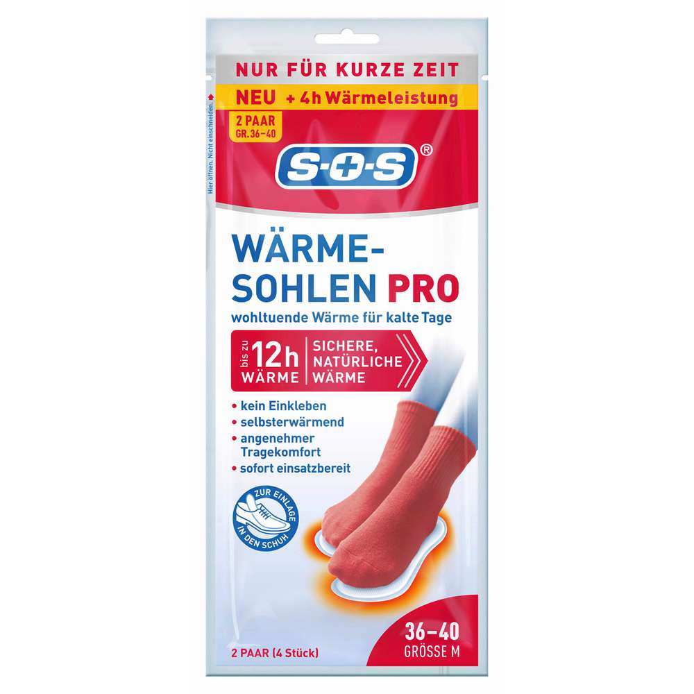 Produktabbildung SOS Wärme-Sohlen Pro, Gr. M 36-40