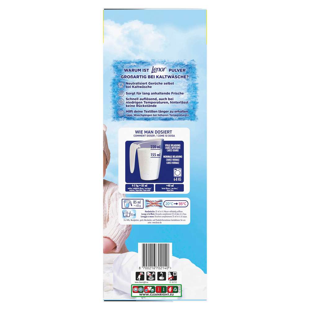 Produktabbildung Lenor Voll-Waschmittel Pulver, Sensitiv