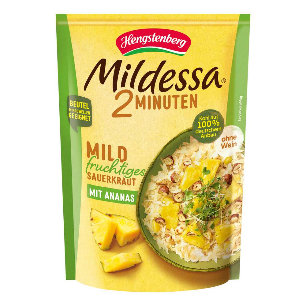 Produktabbildung Hengstenberg Mildes Sauerkraut mit Ananas