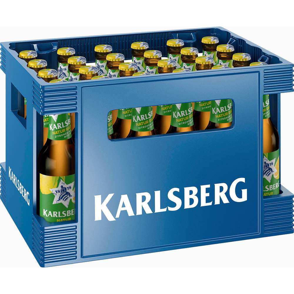 Produktabbildung Karlsberg Biermischgetränk, Naturradler, 2,5 % (24x 0,330 Liter)