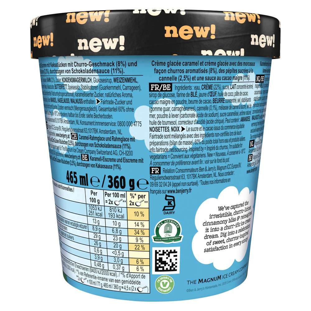 Produktabbildung Ben & Jerry's Eis, Churificaly & Churros