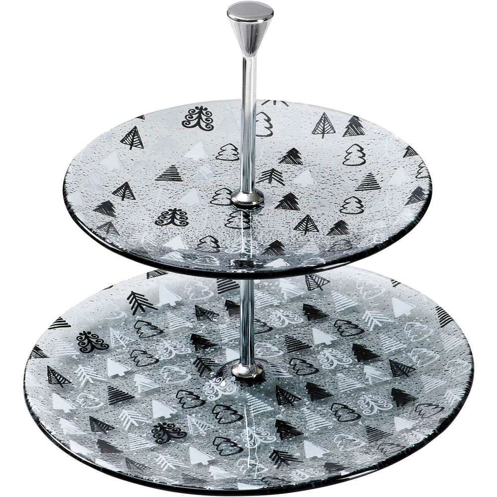 Produktabbildung Ritzenhoff & Breker Etagère 2-stufig, Winter Tree Grey