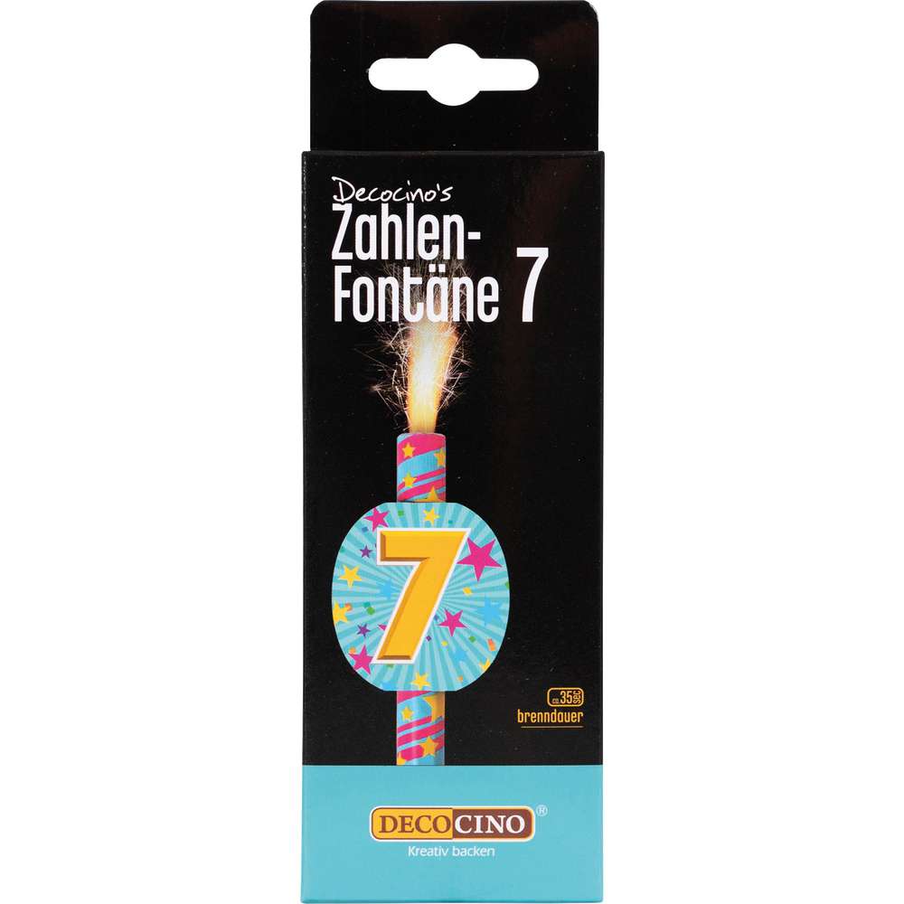 Produktabbildung Dekoback Zahlen-Fontäne Nr. 7