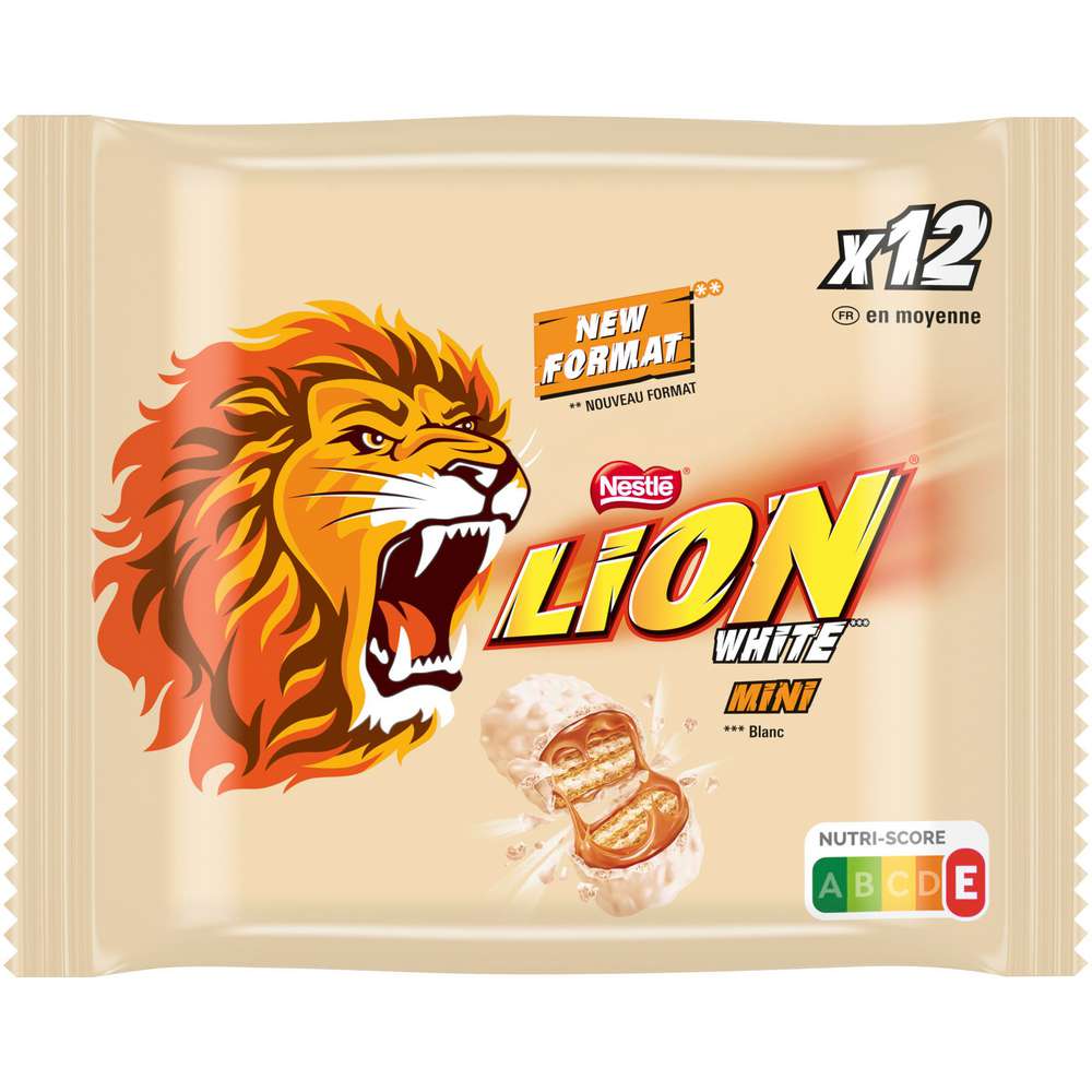 Produktabbildung Nestle Lion Mini Schokoriegel White