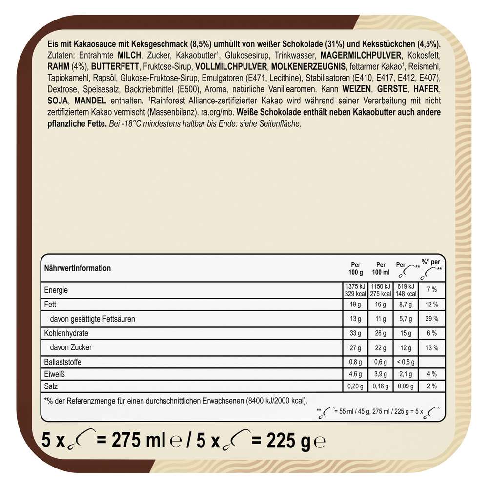 Produktabbildung Magnum Stiel-Eis, White Chocolate-Cookies
