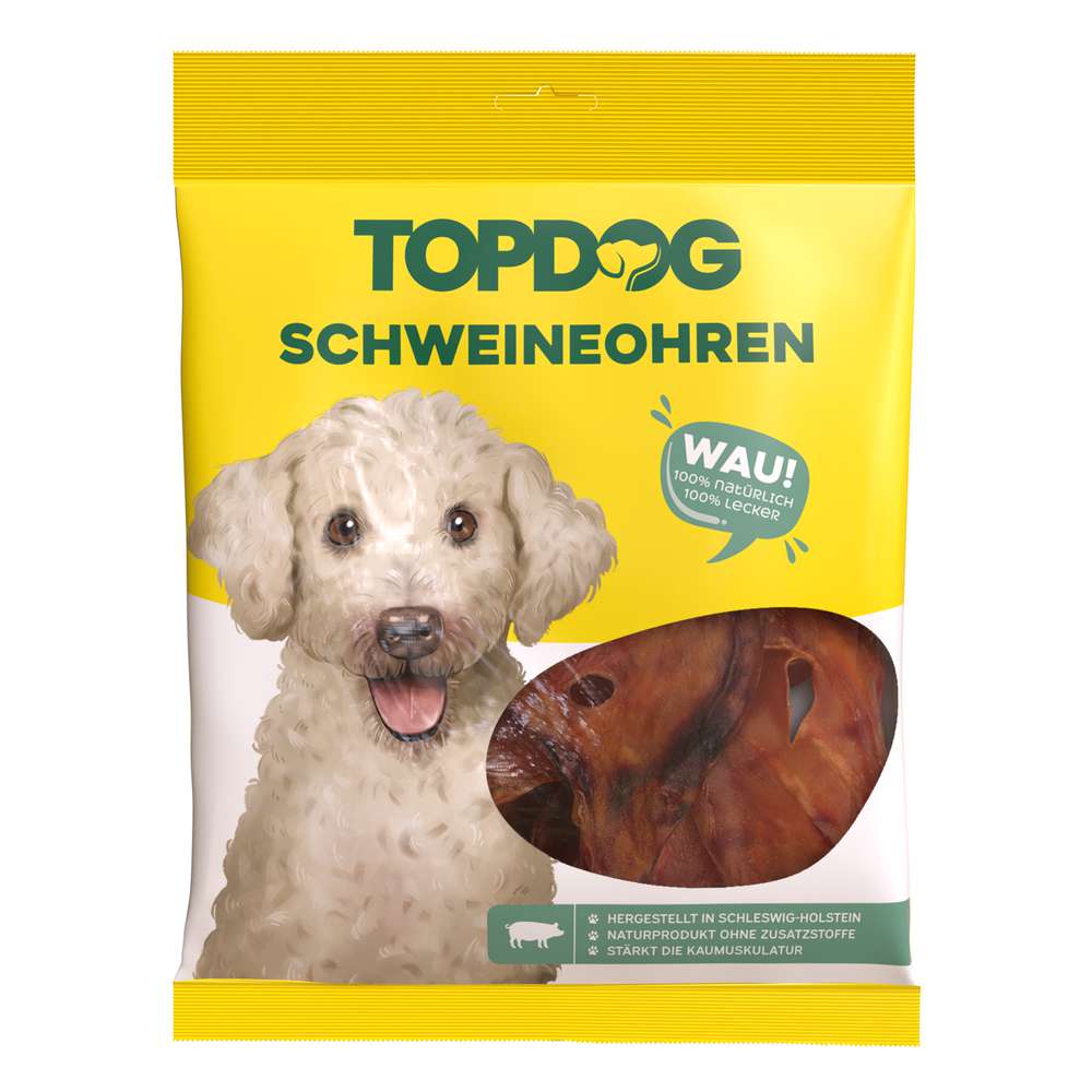 Produktabbildung Top Dog Hunde-Snacks Schweineohren