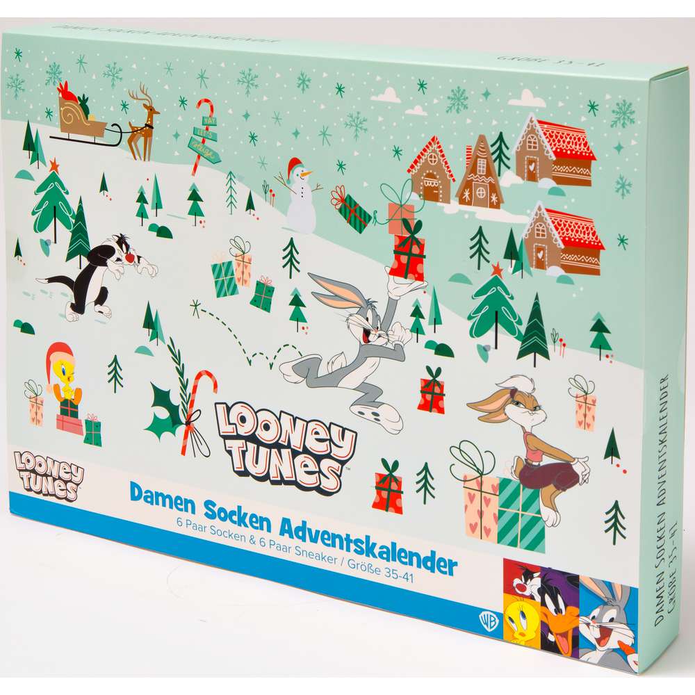 Produktabbildung Looney Tunes Damen Socken Adventskalender